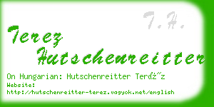 terez hutschenreitter business card